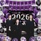 Black Purple Graduation Party Decorations, Purple Class of 2026 Graduation Banner, 2026 Congrats Grad Honeycomb Hanging Swirl Confetti Balloon Congratulations Graduates Party Supplies(25PC)